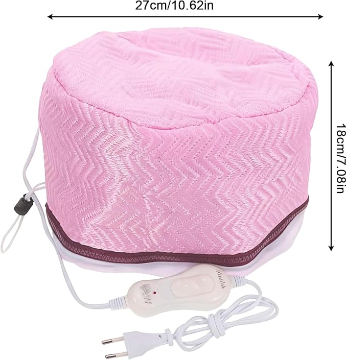 Hair Steamer Cap - 2 Level Heat Thermal Hood, Portable Hair Heat Cap, Electric Deep Conditioning Drying System for Home Spa Salon, Professional Styling, Hydrotherapy
