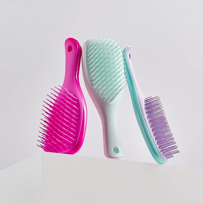 Tangle Teezer Ultimate Detangler Hairbrush, Eliminates Knots & Reduces Breakage, Mini Hair Brush for Travel, Small Hands & All Hair Types, Wisteria Leaf