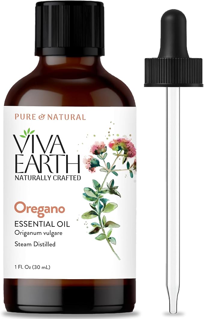 Oregano Essential Oil – Pure and Natural Steam-Distilled Oregano Aroma for Diffusers, Aromatherapy, Hair & Skin DIY Blends, Soap and Candle Crafting – with Dropper, 1 Fl.Oz