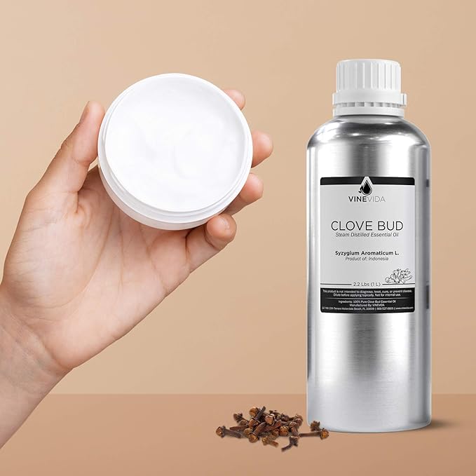 VINEVIDA Clove Bud Essential Oil 32 oz - Undiluted, Aromatic, Pure