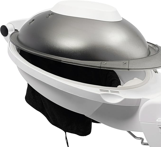 700W Professional Hair Steamer with Ozone & Nano Mist, 2L Tank, Adjustable Height 55-66", 12 Color Lights, for Salon & Home Use - Hair Treatment, Coloring, Conditioning, Drying, Styling (White)