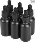 6 Pcs, 1oz Dropper Bottle, Black Glass Eye Dropper Bottle, Tincture Bottles with Dropper, Pretty Finish, Leak-Proof Design, Stronger Suction for All Kinds of Mixed Liquids