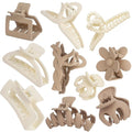10PCS Non-Slip Hair Clips Jaw Clips for Thick Hair Clamp Flower Non-Slip Hair Accessories with Multi-Styles for Women Girls