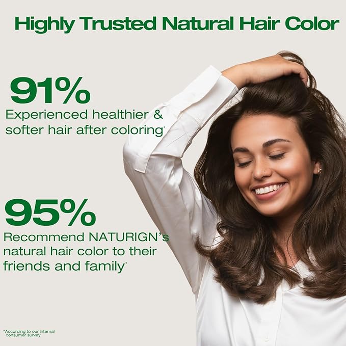 Naturigin Permanent Hair Dye - 4.0 Brown - 100% Gray Coverage, Long-Lasting Natural hair Color - Ammonia & Paraben-Free, Vegan and Plant-Infused Formula (Pack of 1)