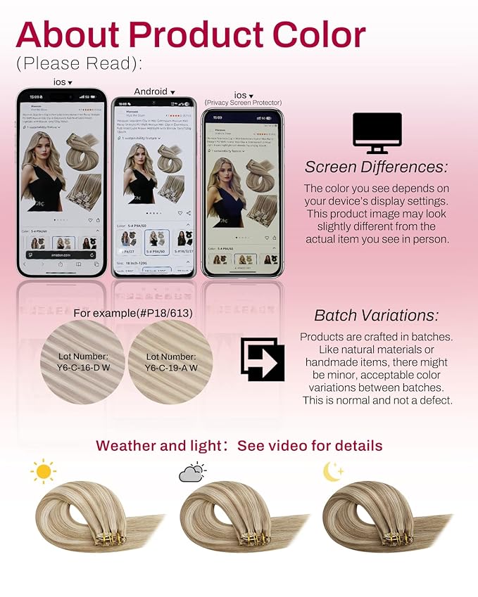 Moresoo Blonde Seamless Clip in Hair Extensions Real Human Hair Blonde Highlights Clip ins Human Hair Invisible Golden Brown with Platinum Blonde for Full Head 120g/7pcs 16 inch