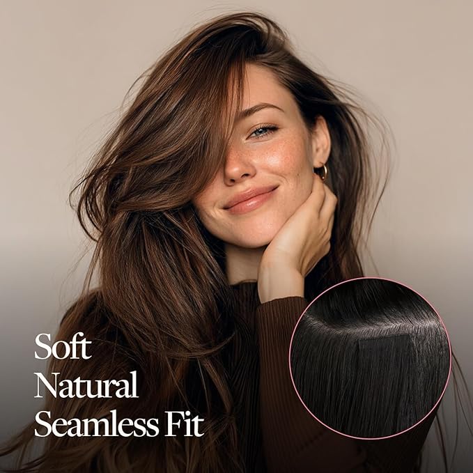 GOO GOO Genius Tape in Hair Extensions, Hand Tied Tape Weft, 4/27/4 Balayage Chocolate Brown to Caramel Blonde, 20inch 50g 20pcs, Remy Human Hair, Seamless Invisible Tape, Natural Blend, Lightweight