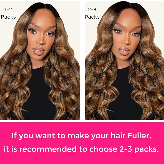 Lashey Clip in Hair Extensions Ombre Natural Black to Medium Auburn Seamless Clip in Hair Extensions Human Hair 110g 7pcs 14 Inch Body Wave Remy Human Hair Extension for Black Women