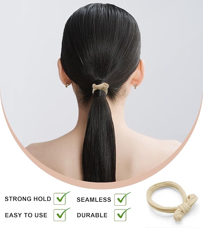 9PCS Hair Bracelets for Women Elastic Bracelets Hair Ties No Damage Hair Bands for Girls Silk Scrunchies Thick Thin Long Curly Hair Accessories for Women