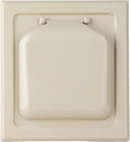 No-Pest Vent 6" Dual Door Exhaust Vent Cover – Outdoor Vent Cap for Bathroom Fans & Range Hoods – Pest Proof, Energy Efficient, Not for Dryer Use (Tan, 6 inch W/O Duct Tube)