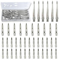 42Pcs Styling Hair Clips Set: Silver Metal Duck Billed Clips for Women's Hairstyling, Long Duckbill Pins, Alligator Rollers with Case