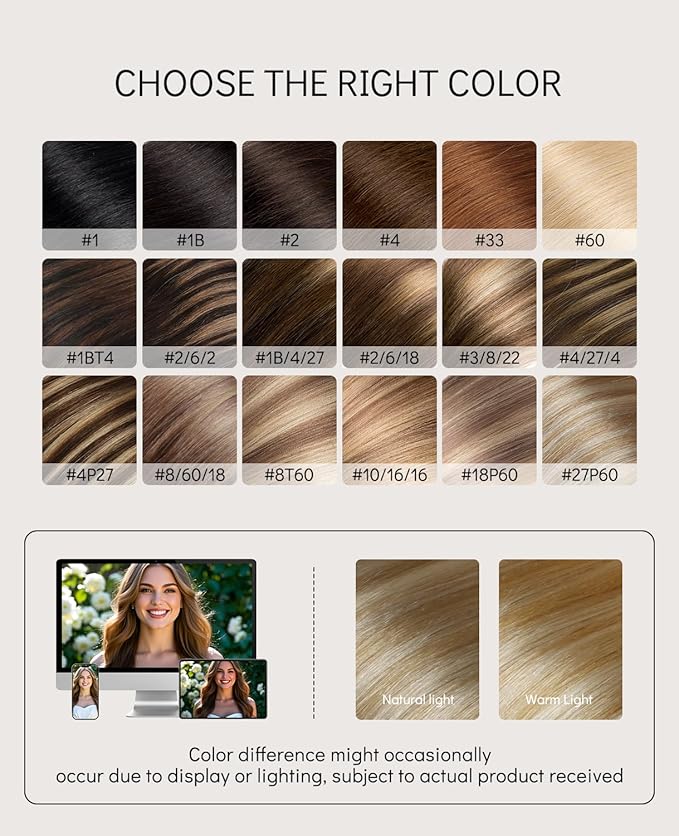 VINBAO Invisible Tape in Hair Extensions Human Hair Seamless Injected Tape in Hair Extensions Caramel Blonde Highlighted 60 Blonde Natural Blend 45g 20pcs 16inch #27P60