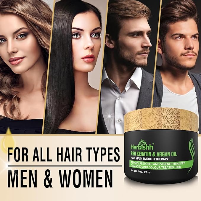 Herbishh Ultimate Hair Color Kit (2 Pcs Grape Red + 1 Argan Mask) for Grey Hair - Permanent, Long-Lasting, Easy-to-Apply Color Shampoo for Men and Women