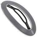 Camila Paris CP3363 French Hair Barrette Clip for Women, Handmade, Gray White, Slide-in Metal-Free Closure, Strong Hold Grip Hair Clips for Girls, No Slip Durable Hair Accessories, Made in France