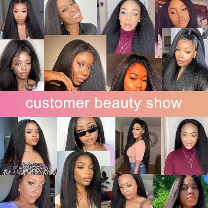 Seamless Clip In Hair Extensions Human Hair Kinky Straight 22inch 120g 8pcs Seamless Clip Ins For Black Women Real Human Hair Extensions Full Head kinky clip ins Invisible Pu Skin Weft Natural Black