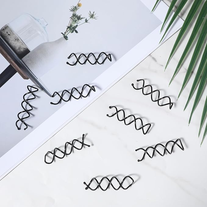 30 Pcs Spiral Hair Pins, Spin Pins for Hair, Alloy Spiral Bobby Pins, Bun Twist Spiral Hair Pins with Non-scratch Rounded Tips for Women Bun Hair Style (Black)