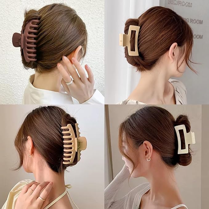 8 Pcs Hair Claw Clips for Women Hair Clips for Women | Claw Clips for Thick Hair Clips for Non Slip Strong Hold | Hair Accessories for Girls