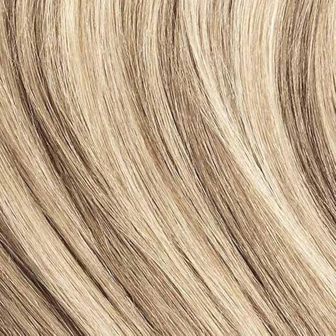 Luxy Hair 20" Dimensional Cream Blonde Halo Clip-In Hair Extensions (180 grams) 100% Remy Human Hair, Quick Volume, 1-Piece Set plus 2 option pieces, Blends Easily