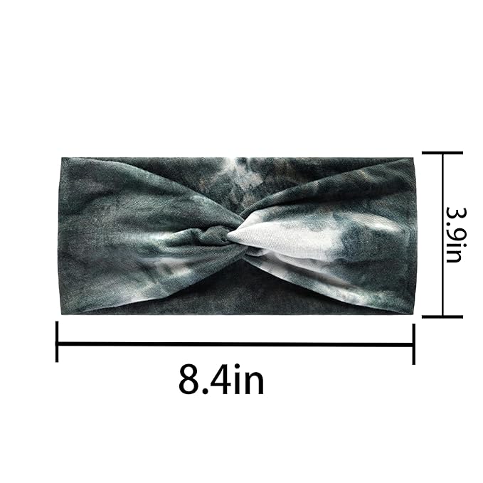 Soft skin-friendly anti-sweat anti-slip bandanna headband for women (F-6)