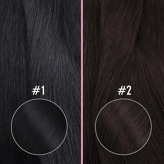 YoungSee Nano Beads Hair Extensions Black Nano Ring Hair Extensions Human Hair Jet Black Nano-Tip Hair Extension 16 Inch Nano-link Extension Natural Looking for Black Women 50s 50g