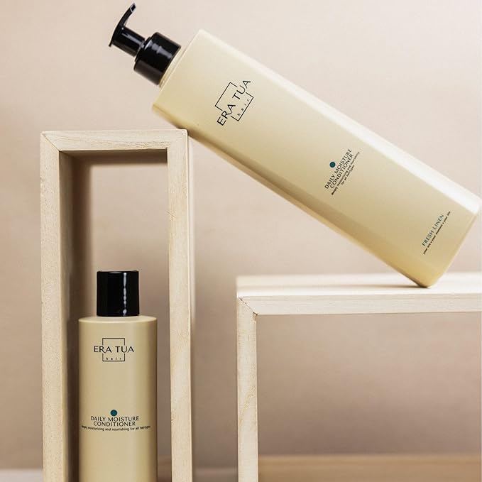 Fresh Linen Conditioner | Dutch Made & Formulated | Moisturizing & Repairing Conditioner for Dry, Damaged Hair | Uplifting Bergamot, Jasmine & Rose Scent |750 ml