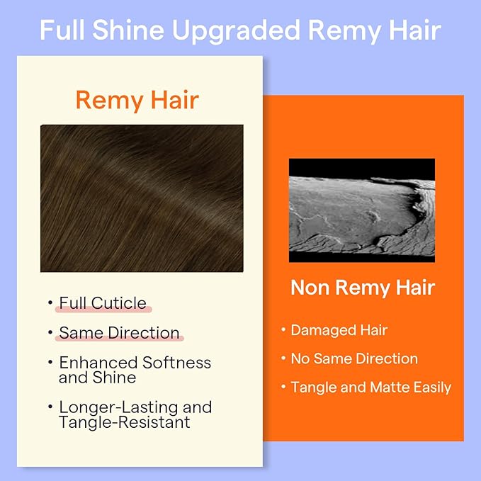 Full Shine Clip in Extensions Real Human Hair Brown 22 Inch Invisible Clip in Hair Extensions Human Hair Straight Triple Weft Medium Brown Remy Hair Extensions Clip ins 7 Pcs 120 G