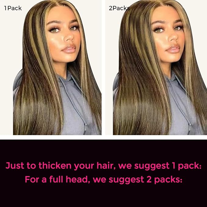 Lashey Human Hair Extensions Real Clip ins 22 Inch 120g 7pcs Long Straight Hair Balayage Ash Brown to Honey Blonde Clip in Hair Extensions Soft Hair Extensions