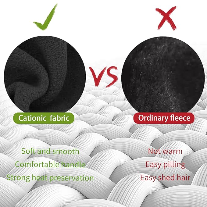 Ear Warmers for Men and Women & Ear Warmers for Cold Weather Headband (Black + Black, One Size)