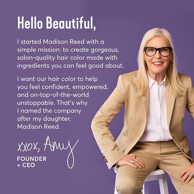 Madison Reed Radiant Hair Color Kit - 9NA Medium Cool Blonde with Ash Undertones (Pisa Blonde), Dimensional Gray Hair Blending Permanent Hair Dye, PPD-Free & Ammonia-Free, 2 Pack