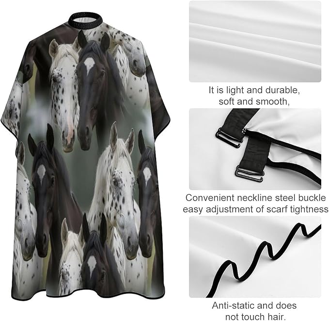 Hairdresser Cape with Neck Clasp for Coloring/Perming/Styling