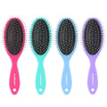 4 Pack Detangling Hair Brush - Air Cushion Detangler Hairbrush with Ultra Soft Bristles for Effortless Tangle Removal - For Wet Dry Damaged Curly Hair for Women Men Boys Girls Adult Kids -Mixed Colors