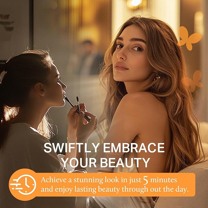 DOORES Hair Extensions Seamless Clip in Real Human Hair, Light Blonde Highlighted Golden Blonde 18 Inch 110g 7pcs, Human Hair Extensions Skin Weft Remy Straight Hair Invisi Edge Hair Extensions
