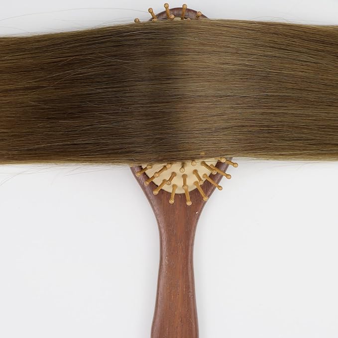 Full Shine Brown Human Hair Extensions 16 Inch Real Human Hair Extensions Clip in Extensions Straight Remy Hair Medium Brown Brazilian Clip in Real Hair Natural Extensions 60 Grams 3Pcs