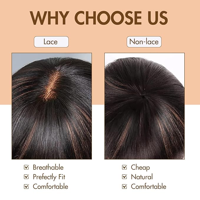 Bob Wig 100% Virgin Human Hair Wigs Glueless 2.5x1 Lace Closed F1B/30 Color Short Bob Human Hair With Bangs Ready To Go Straight bob wig human hair（16 Inch bob wig）