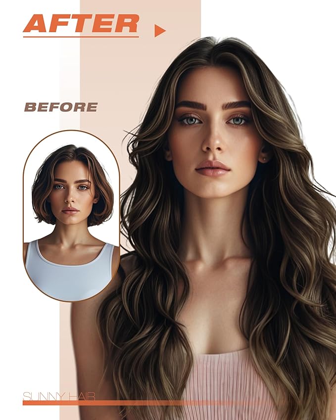 Sunny Hair Brown Tape in Hair Extensions 18 Inch Remy Tape in Extensions Human Hair Balayage Brown Tape ins Human Hair Extensions 20Pcs 50g