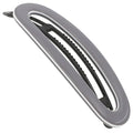 Camila Paris CP3366 French Hair Barrette Clip for Women, Handmade Gray White, Slide-in Metal-Free Closure, Strong Hold Grip Hair Clips for Girls, No Slip Durable Hair Accessories, Made in France