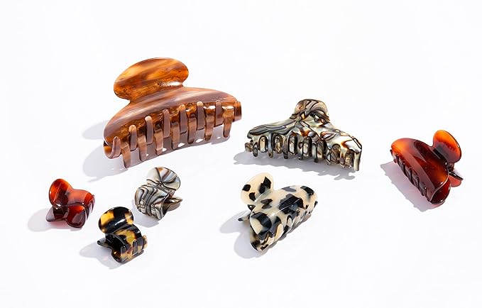 France Luxe Mini Oval Claw Clip - Mojave