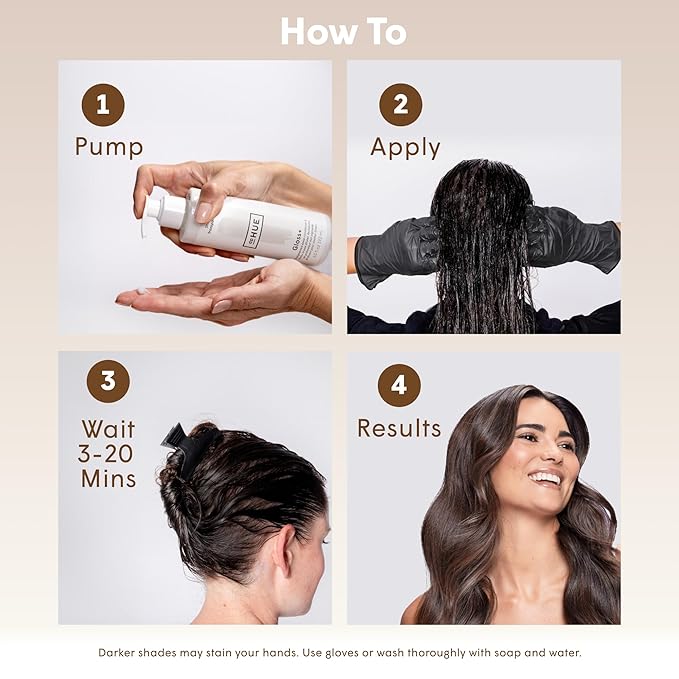 dpHUE Gloss+, Light Brown - 6.5 oz (8-12 Applications) - Semi-Permanent Hair Color & Conditioner - Lasts Up to Eight Washes - Paraben, SLS & SLES Sulfate Free - Vegan, Leaping Bunny Certified
