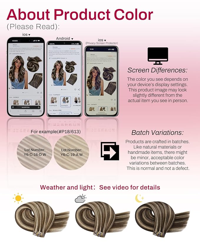Moresoo Seamless Hair Extensions Clip in Dark Brown with Caramel Blonde 22 Inches Clip in Hair Extensions Real Human Hair Clip in Extensions for Thick Hair 120g 7pcs