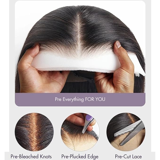 26 Inch Deep Wave Lace Front Wigs Human Hair 13x6 HD Lace Front Wigs Human Hair Pre Plcked Curly Human Hair Wig for Women 200% Density Water Wave Lace Front Wigs Human Hair With Baby Hair