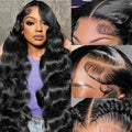 AMIRTY 250 Density 13x6 Lace Front Wigs Human Hair Pre Plucked Real Virgin Human Hair Wig Invisilbe Hairline Tiny Knots Body Wave HD Lace Frontal Wigs 3X Longer Lifespan 22 Inch