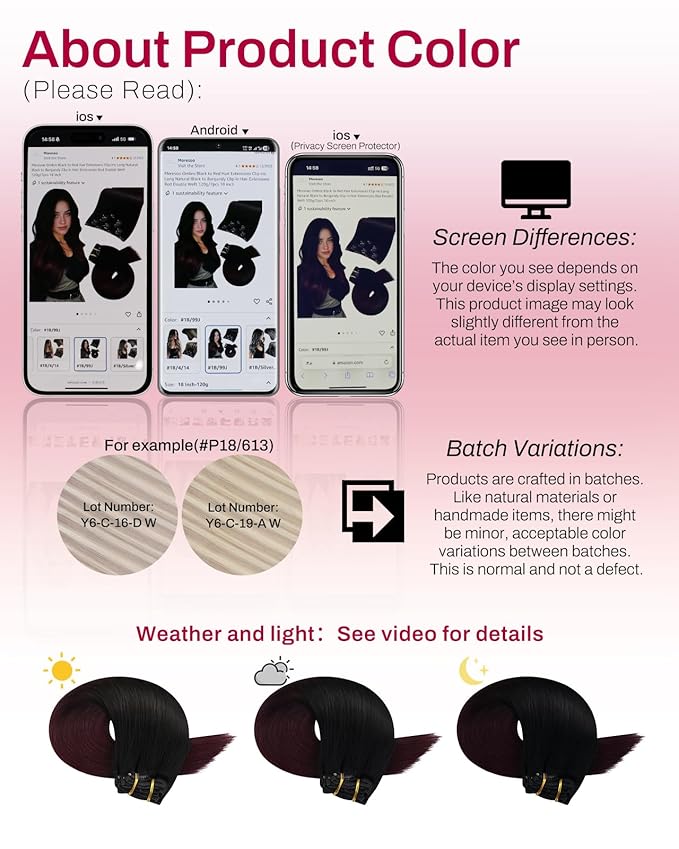 Moresoo Dark Red Clip in Hair Extensions Human Hair Black to Burgundy Balayage for Women Ombre Natural Black to Deep Red Hair Extensions Clip ins Short 10inch Double Weft 80g/5pcs