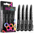 Framar Black Hair Clips Metal - Professional Hair Clip For Styling, Hair Clips For Women Styling, Metal Clips For Hair, Extra Strong With No Slip - 4 Pack