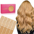 WENNALIFE Tape in Hair Extensions Human Hair, 40pcs 100g 22inch Strawberry Blonde Hair Extensions Real Human Hair Straight