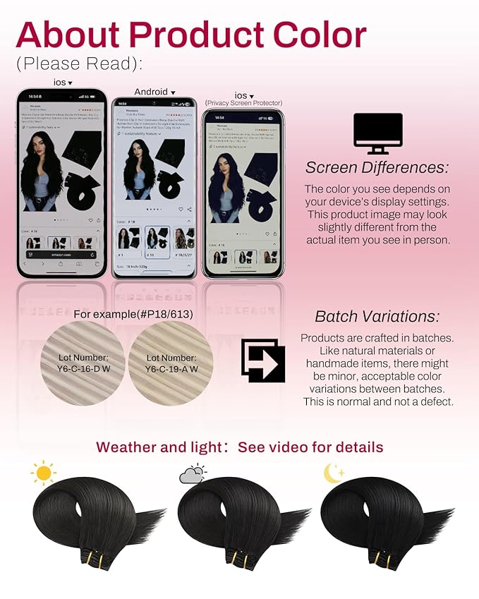 Moresoo Clip in Hair Extensions Natural Black Remy Straight Invisible Lace Double Weft Clip in Human Hair Extensions Natural Black #1b 5pcs 80g 18inch