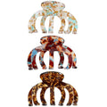 Extra Large Octopus Hair Clips for Women - Octopus Claw Clip for Oversized Thick Hair, Non-Slip Strong Hold Claw Clips - Unbreakable Big Barrettes Jaw Clamps Accessories -3 PCS (multicolor)