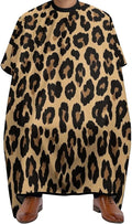 Men Women Cool Cheetah Leopard Print Hairdresser Cape, Extra Long Hairdresser Apron for Barbers, Profession Barbershop Supplies