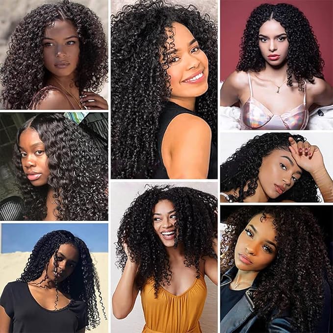 30 32 34 Inch Color 1B Bundles Human Hair Natural Black Deep Wave Bundles Niegmeag Peruvian Virgin Soft and Silky Hair Extensions Color 1B Deep Wave Bundle