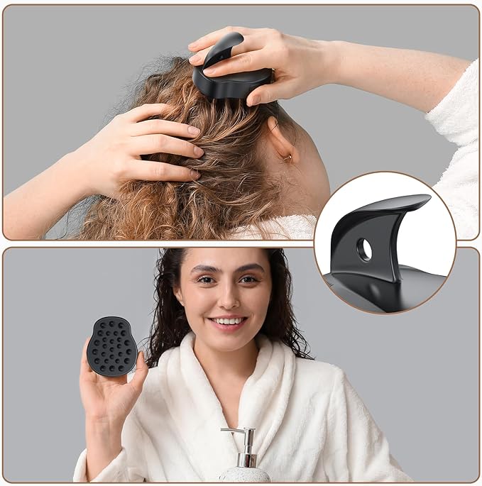 Electric Hair Scalp Massage Brush with Soft Silicone Bristles,3-Level Vibration,IPX6 Waterproof for Hair Growth & Dandruff Removal, Scalp Exfoliator(Light Blue)