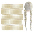 MEEDEE 100 Pack Beige Color Hair Ties For Women No Crease Soft Elastic Ribbon No Damage Beige Hair Ties Knotted Ouchless Hair Ribbon Yoga Hair Ribbons Elastic Bracelets