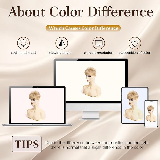 Short Hair Topper for Thinning Hair 4 Inch Short Pixie Cut Toppers Pieces Natural Curly Synthetic Black Wiglets Hairpieces (Golden Blonde, 4 inch)